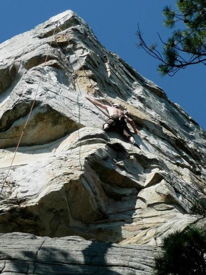 Climber on Anchors Away