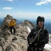 Mt. Meeker summit ridge after climbing Dreamweaver