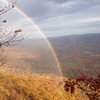 Sunday Nov 3, 2013 -- An amazing rainbow right over the Trapps!  Taken by Jim Van Natta, from the GT ledge atop "Morning After"