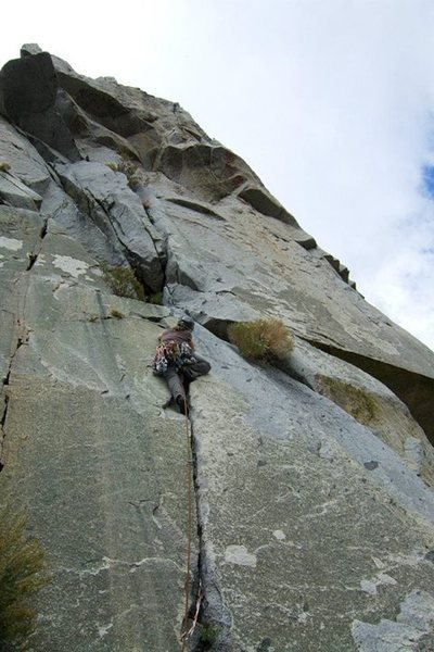 start of pitch 2. Nice crack before the more adventurous section.