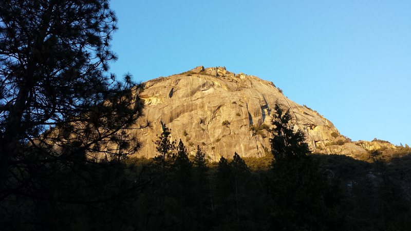 reeds pinnacle as viewed from top of generator crack