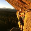 Eddie re-aiding to clean the route during the golden hour. Beautiful evening in the SPlatte.