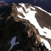 Austin coming up the last section of the North Ridge. Fun scramble!