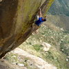 Randy Leavitt, I'm Your Huckleberry - a beautiful crack climbing leads to this headwall. Photo by Chris Hubbard