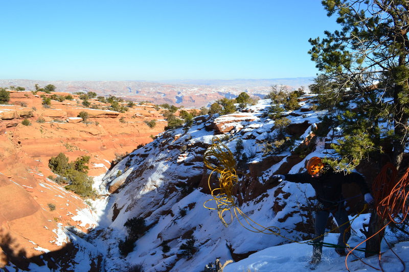 Rope! A little mid-January canyoneering trip around Moab, UT.