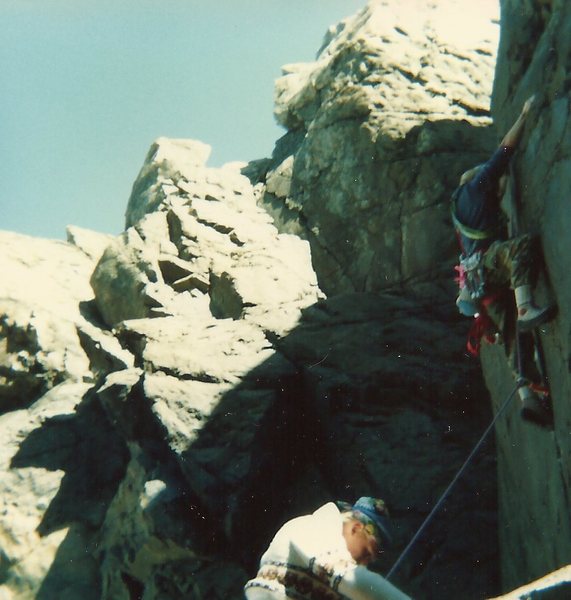 Tim and Rich at Low Tide Crack, not P.O. Cliff!