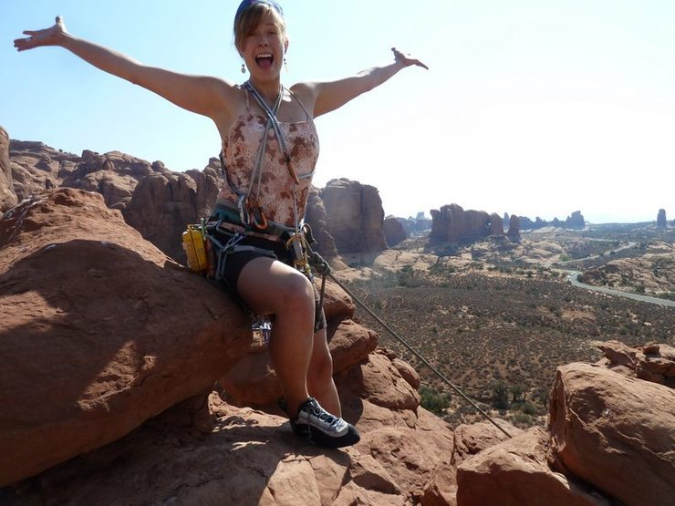 on top of owl tower in Utah