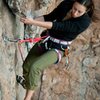 Here is Brooke looking for the footholds.