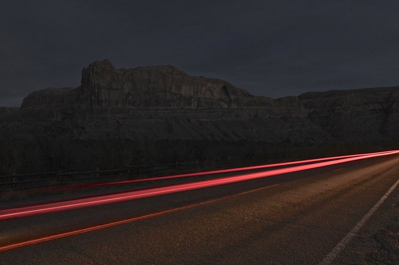 Potash road at night