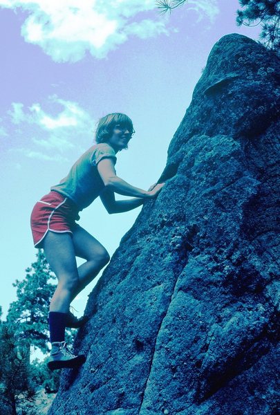 On the Flagstaff boulders; sometime around 1982...