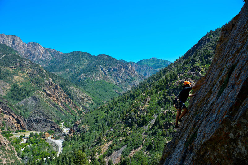 Great views from the mellow climbs!