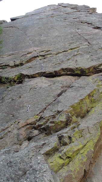 Looking up at Le Diamant E'ternal, 13c.