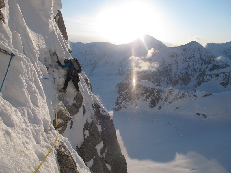 Ryan on Tamara's Traverse