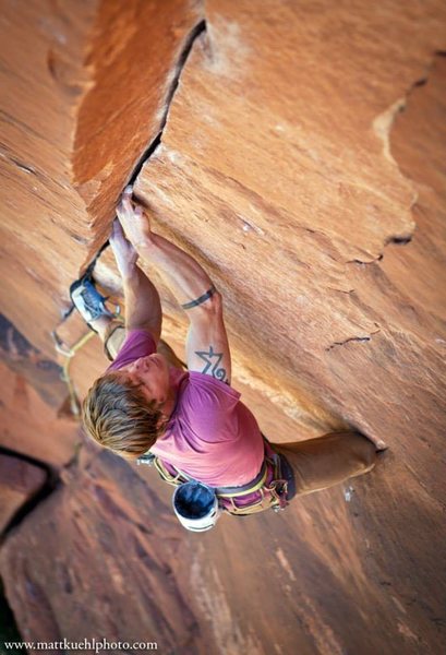 Intruder, 5.11+. Zion National Park. Photo: Matt Kuehl