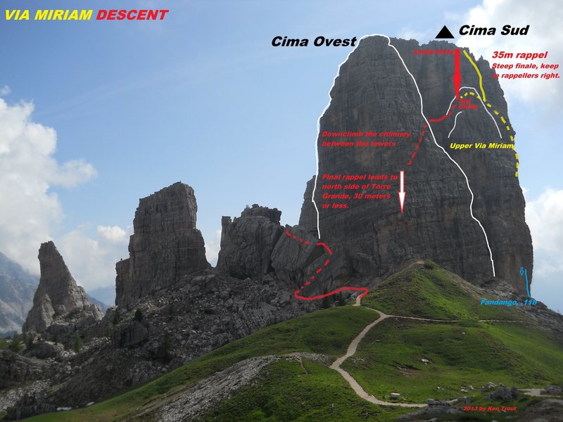 Cima Ovest/Torre Grande Descent