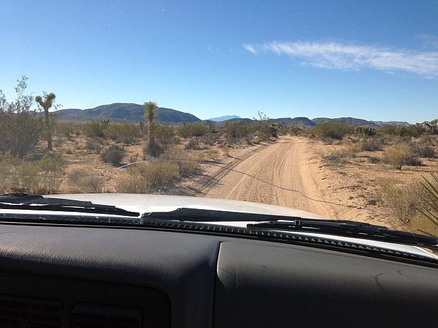 On the road to Desert Queen Mine, Joshua Tree NP