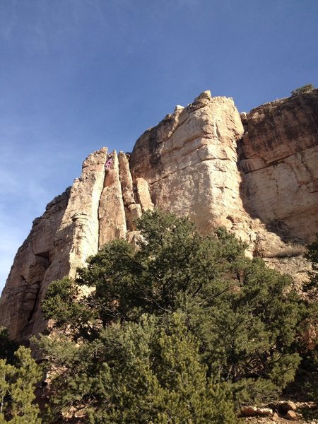 Rigging the descent. 