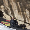 Nick getting ready for a great warm-up session on a fine winter day in Unaweep Canyon.