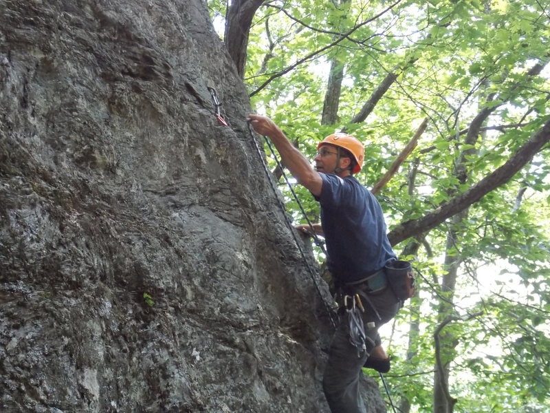 Joe clipping on the Whimpy Gilman Ridge