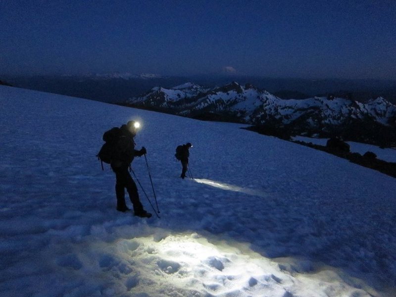 Anthony Vito Fiore - Mount Rainier - Descent - Night.