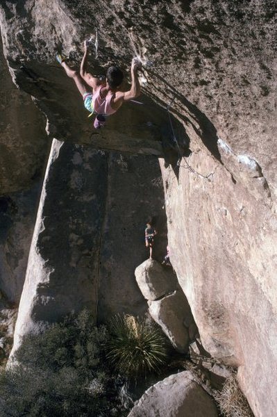 Randy Leavitt on the FA of Hydra, 5.13c