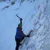 Nice hike on ice in the gully.