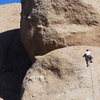 Climbers on "Texas Chainsaw Massacre" (right) and "Night Shift" (left).