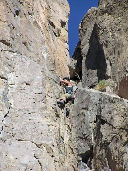 Alan pulling towards the slab