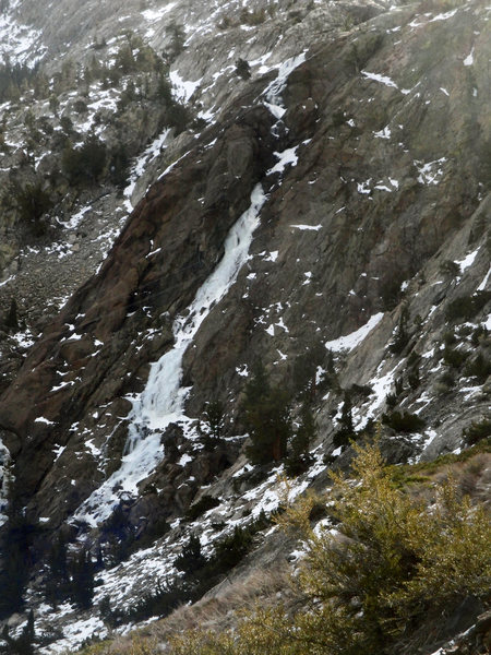 The North Gully in a very low snowfall season. 1.10.14