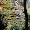 Mr. Wu climbing at Monkey Cave.