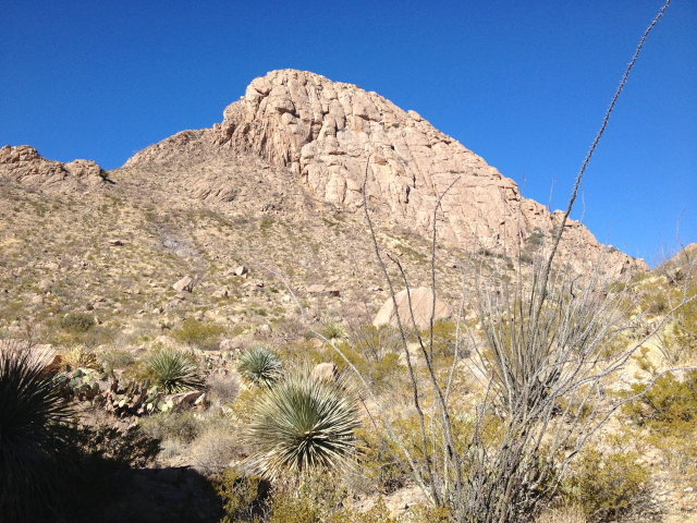 The Checkerboard Wall from the approach.