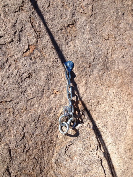 New anchors for belay and rap.