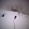 David Koch crossing the mist glacier early 80ts.