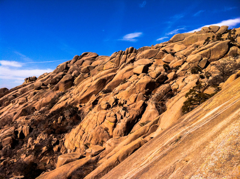 Charon's Gardens! Taken from Elk slabs on a beautiful January day. WWR, OK. 