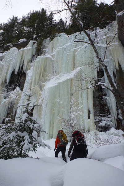 North Area, as you come in from the trail.