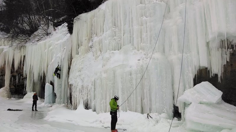 1st Sections of climbing on the East Channel