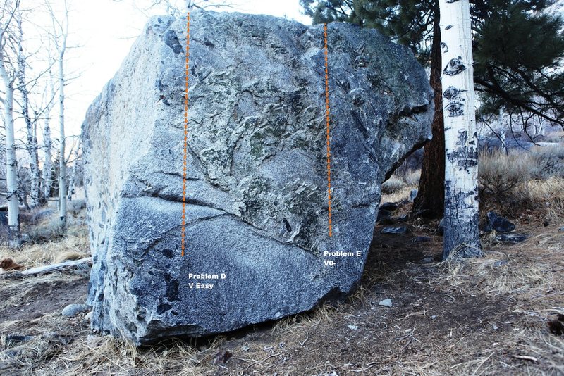 Aspen Boulder East Face Topo