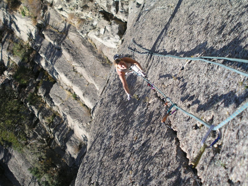 Natalia beginning the thin crack