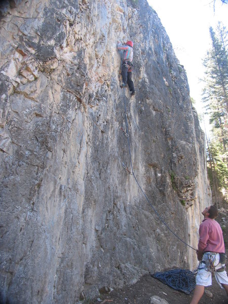 Woody leaving the ledge of Zachademia Dementia