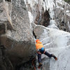 Ian Wauchope on some committing moves to finish "The Roof" in thin winter conditions.