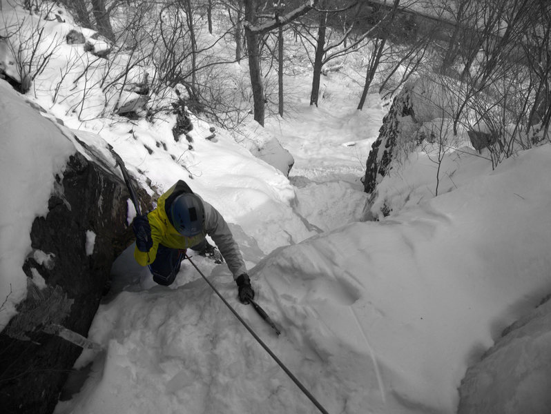 Topping out at Ron's Gully