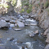 Trail bottom looking upstream