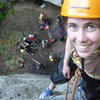 My first outdoor lead in Frankenjura (a 5+)