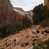 Bivy at First Ledges on Tricks of the Trade.