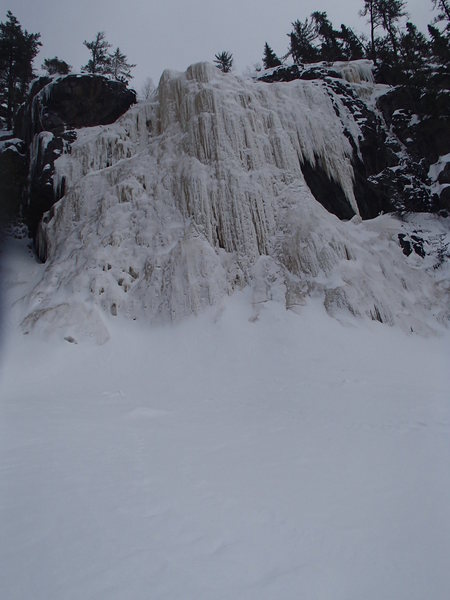 Cascade Falls in decidedly grade 4 conditions...