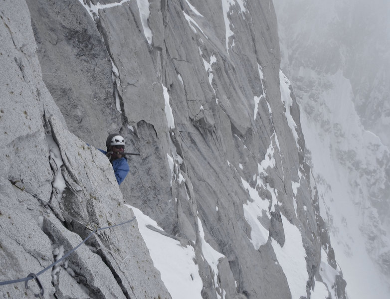 finishing seconding the nose pitch on the Harvard Route