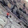 Travis on the East Slab Descent. 