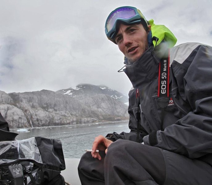 On assignment, shooting in the straits of magellan, Chile