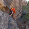 Erick amazed by the slabby boulder problem