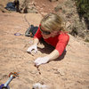 Robyn flashing Third Stage at the Cactus Cliff.